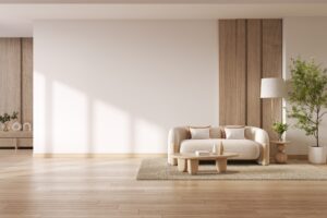 modern,mid century,interior,living,room,with,white,sofa,and,wooden